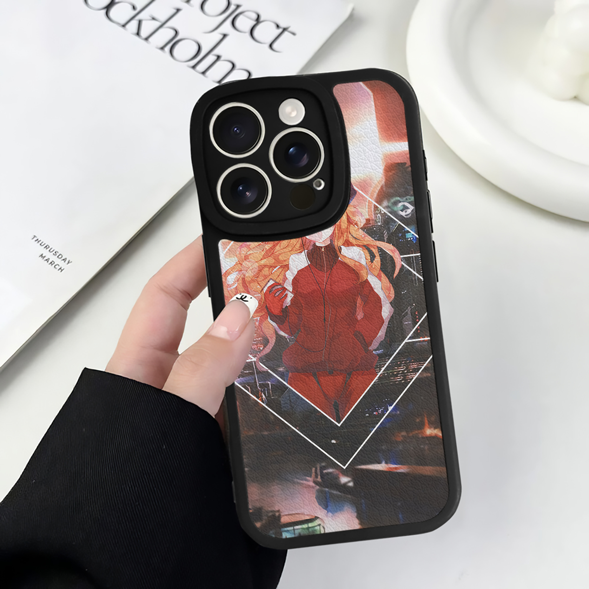 （画像用） EVA 新世紀エヴァンゲリオン 【iPhone 16シリーズ対応】シリコンスマホケース（レザー調） 材質：シリコン